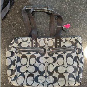 Coach Signature F14874 XL Tote Diaper Bag